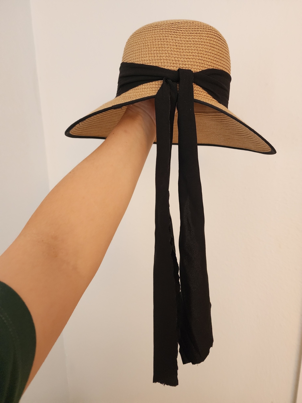 Magid Tan Straw Sun Hat with Black Band - Picture 4 of 5